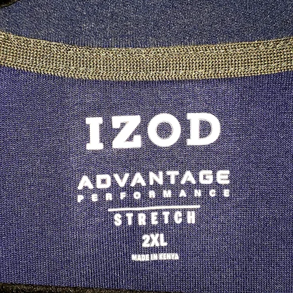 IZOD Classic Advantage Fleece in Cinder Block 2XL - Picture 6 of 7